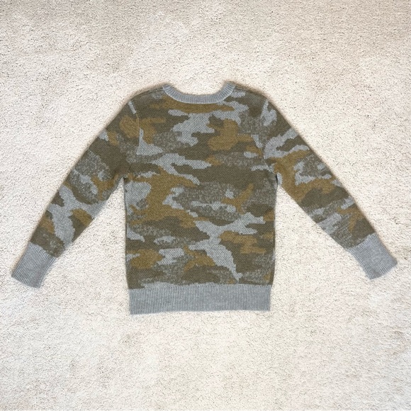 Banana Republic Wool Mohair Cotton Blend Camouflage Crewneck Sweater - Picture 14 of 16